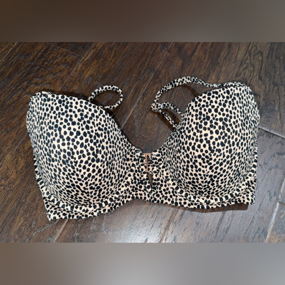 Leopard swim top